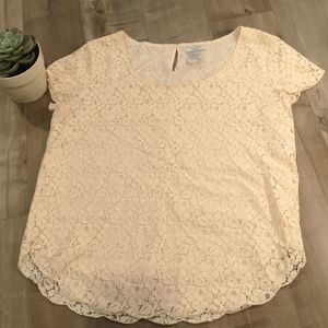 Talula Large Peach Lace Blouse